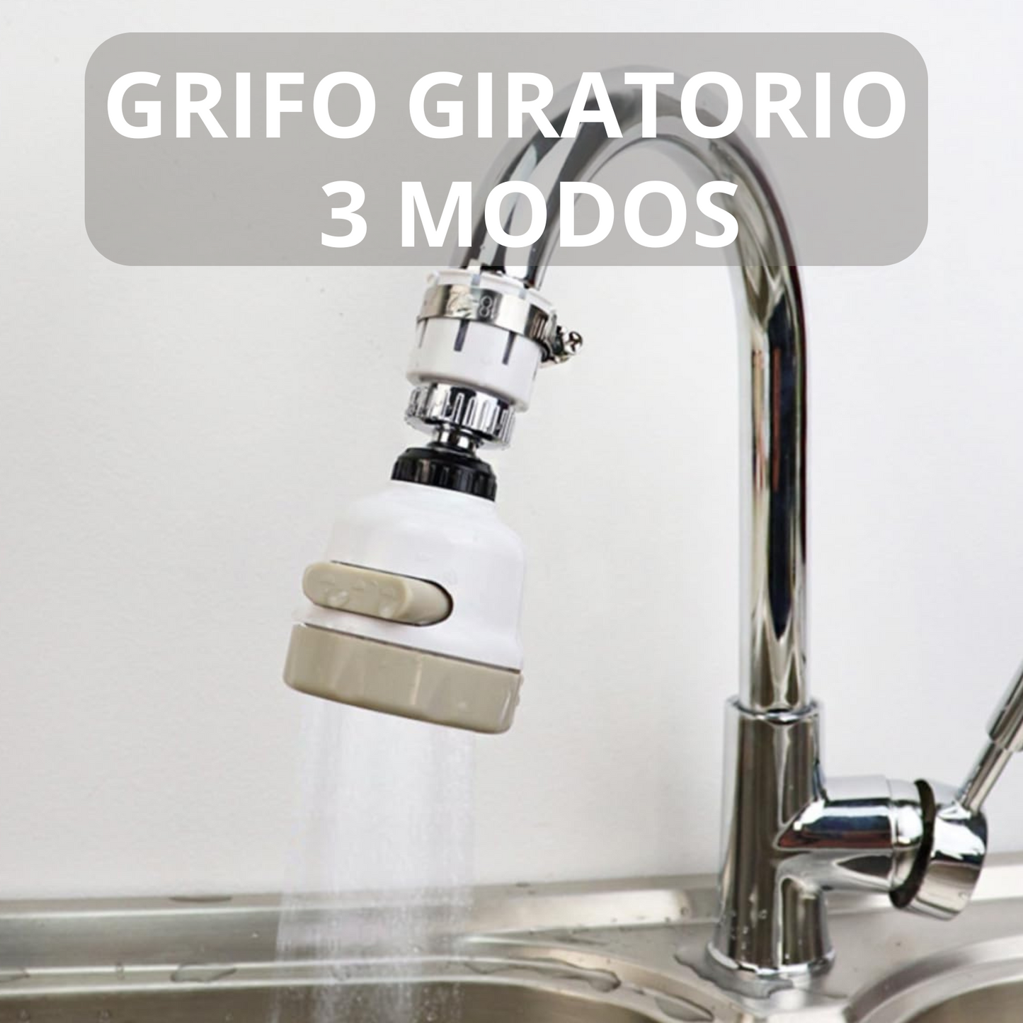 GRIFO GIRATORIO 3 MODOS DE FLUJO