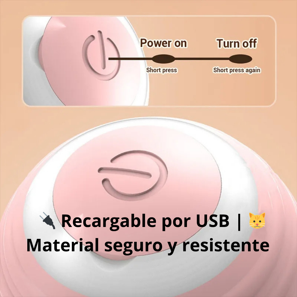 PELOTA RECARGABLE INTERACTIVA PARA MASCOTAS